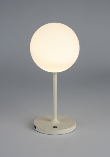 WHITE LABEL LIVING Hub bordlampe - polypropylen og beige