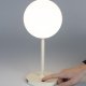 WHITE LABEL LIVING Hub bordlampe - polypropylen og beige