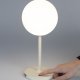 WHITE LABEL LIVING Hub bordlampe - polypropylen og beige