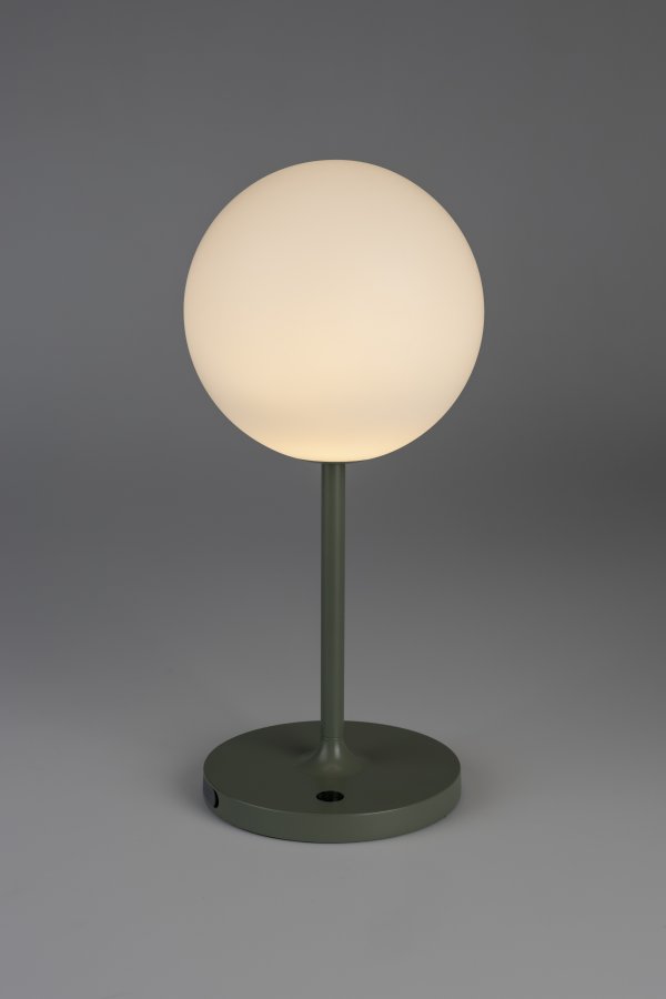 WHITE LABEL LIVING Hub bordlampe - polypropylen og grnn