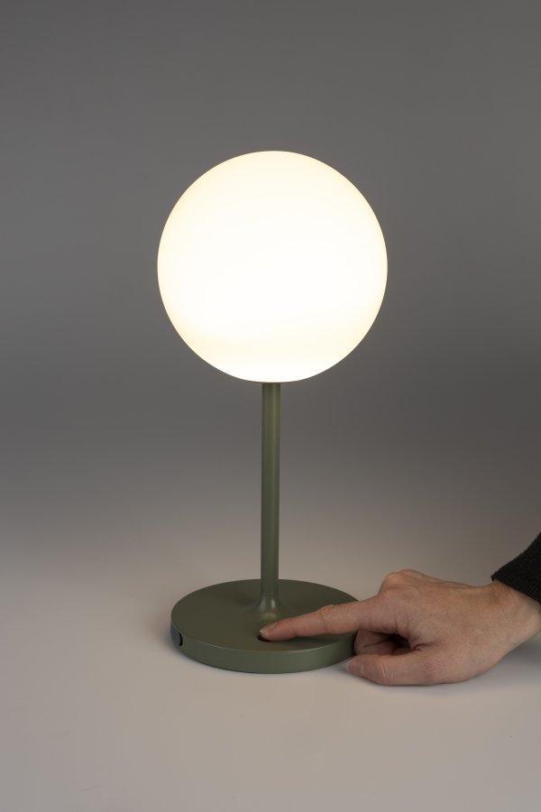 WHITE LABEL LIVING Hub bordlampe - polypropylen og grnn