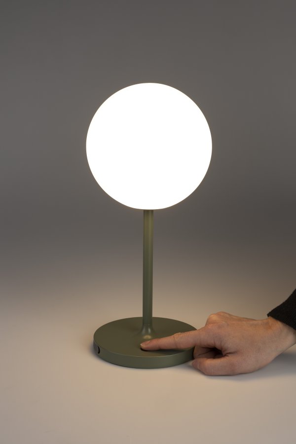 WHITE LABEL LIVING Hub bordlampe - polypropylen og grnn