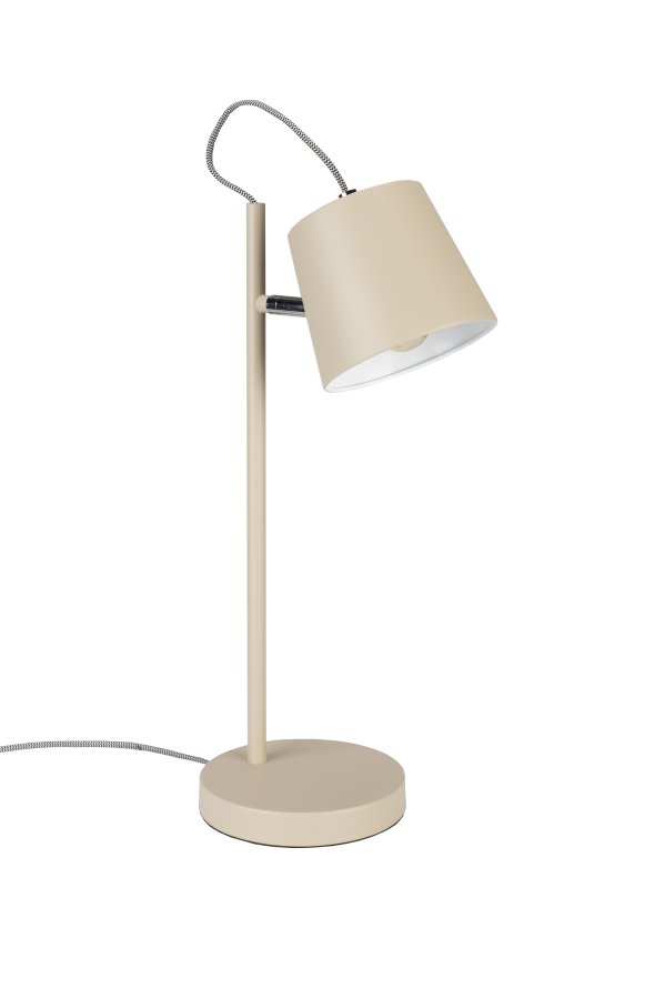 ZUIVER Buckle Head bordlampe - beige metall