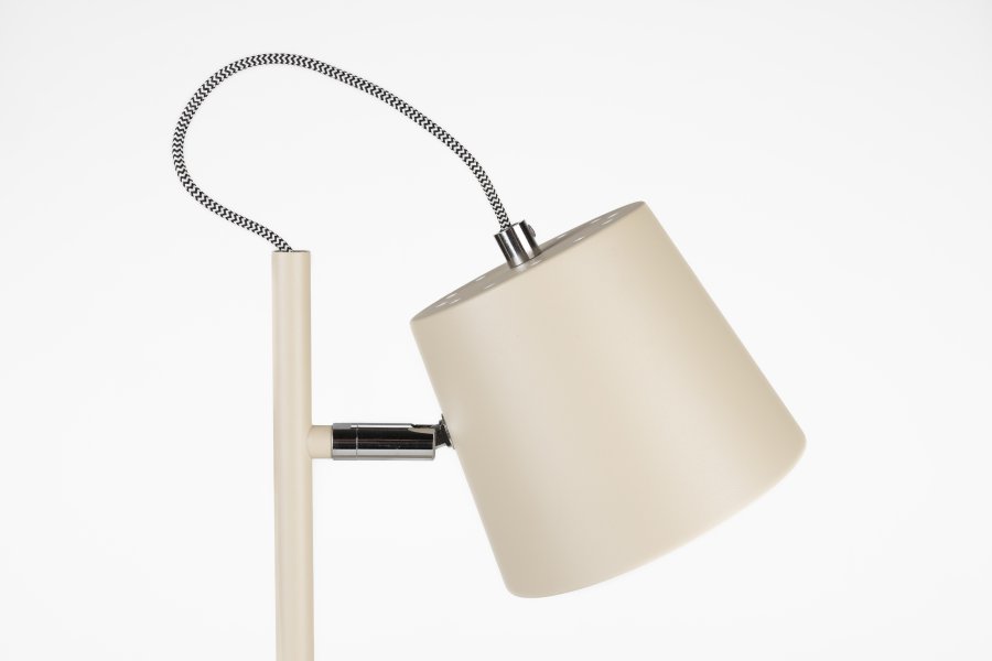 ZUIVER Buckle Head bordlampe - beige metall