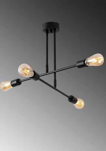 LUMI loftlampe - sort jern