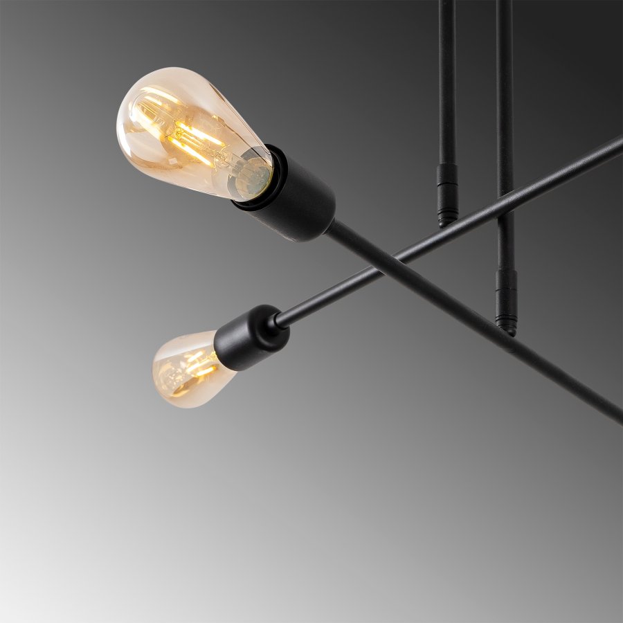 LUMI loftlampe - sort jern