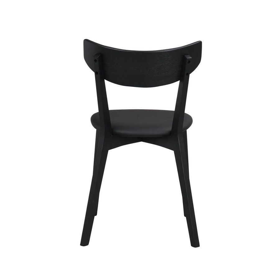 ROWICO Ami spisebordsstol - sort PU og sort asketr