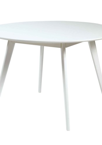 ROWICO Yumi spisebord - hvidt egetr, rundt (115)
