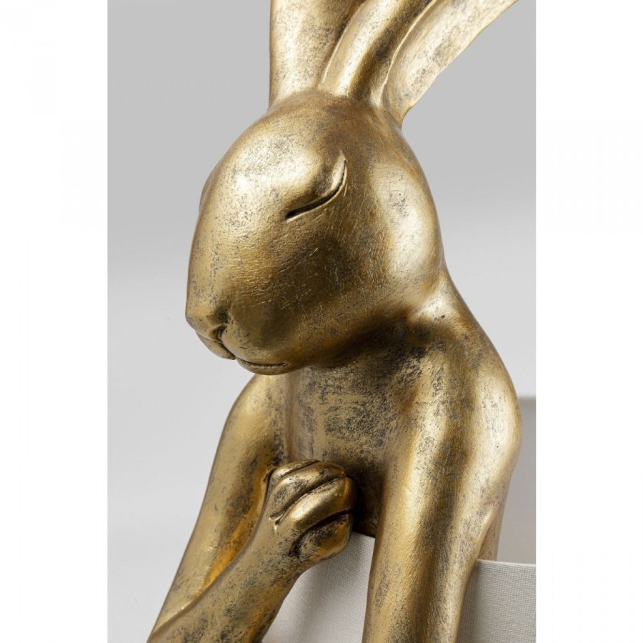 KARE DESIGN Animal Rabbit Gold bordlampe - bomuld og guld polyresin (H:88cm)