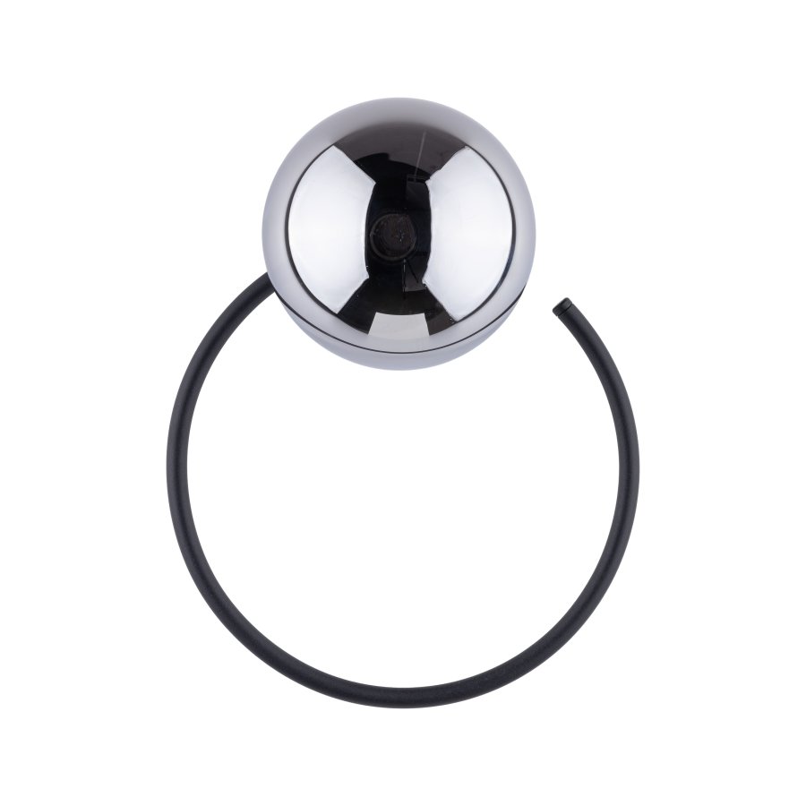 TK Anabelle vegglampe - grafittglass og sort metall