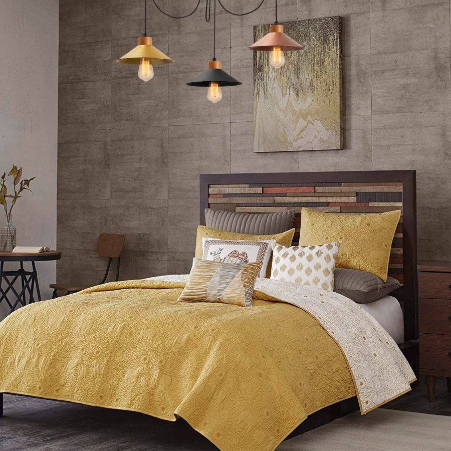 LUMI Manavgat taklampe, justerbar hyde - flerfarget metall og tre