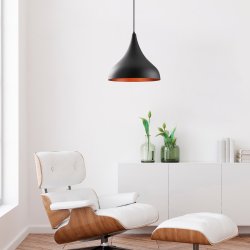 LUMI Cornell de Llobregat loftlampe - sort metal
