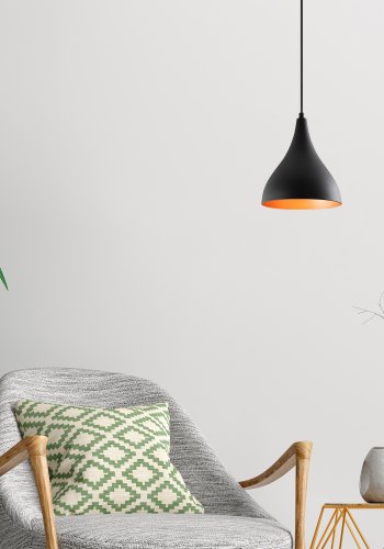 LUMI Berceste taklampe - svart jern