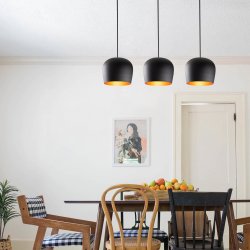 LUMI Chambry loftlampe - sort jern