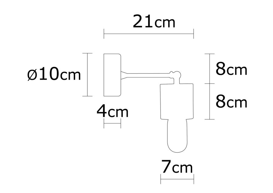 LUMI Ciudad Real vegglampe - tre