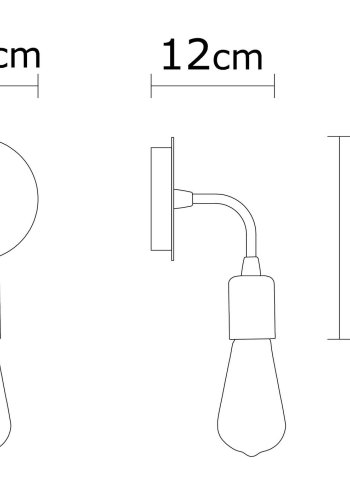 LUMI Huelva vegglampe -525NOR3185