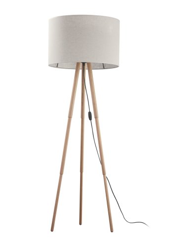 TK Tokyo gulvlampe - naturlig lin og antikk furu