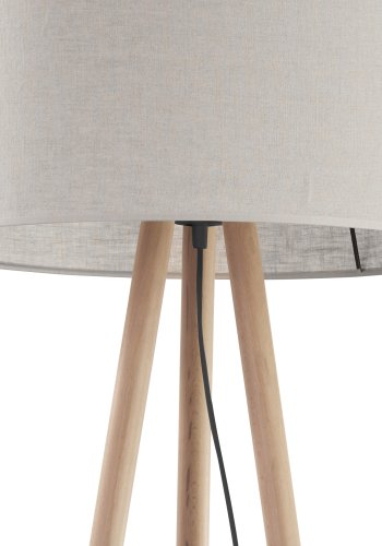 TK Tokyo gulvlampe - naturlig lin og antikk furu