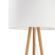 TK Tokyo gulvlampe - hvid stof og natur fyrretr