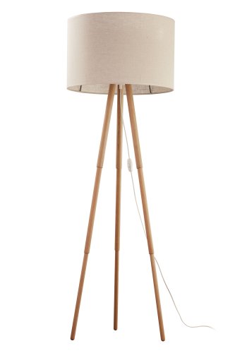 TK Tokyo gulvlampe - naturlig lin og naturlig furu