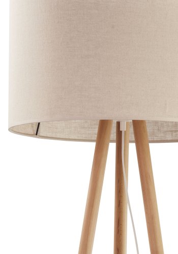 TK Tokyo gulvlampe - naturlig lin og naturlig furu
