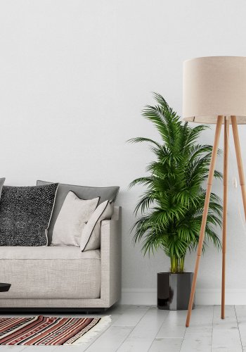 TK Tokyo gulvlampe - naturlig lin og naturlig furu