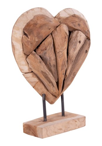 HOUSE NORDIC Almada figurhjerte - naturlig teak