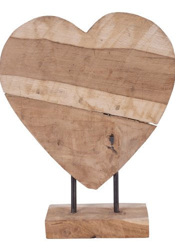 HOUSE NORDIC Almada figurhjerte - naturlig teak