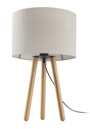 TK Tokyo bordlampe - naturlig lin og antikk furu