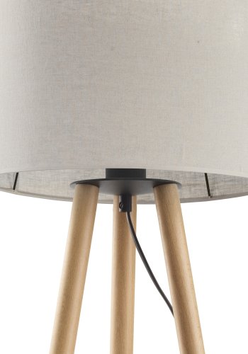 TK Tokyo bordlampe - naturlig lin og antikk furu