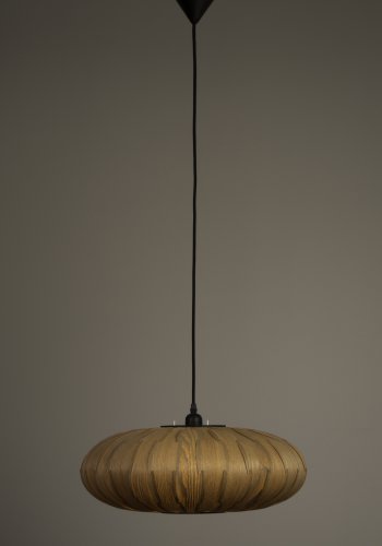 DUTCHBONE Bond Deckenleuchte, oval – Eschenfurnier natur (50)