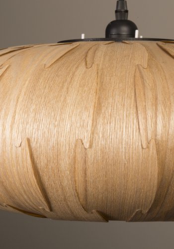 DUTCHBONE Bond Deckenleuchte, oval – Eschenfurnier natur (50)