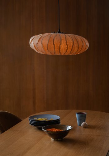 DUTCHBONE Bond Deckenleuchte, oval – Eschenfurnier natur (50)