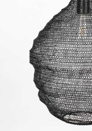 WHITE LABEL LIVING Lena M taklampe - sort jern