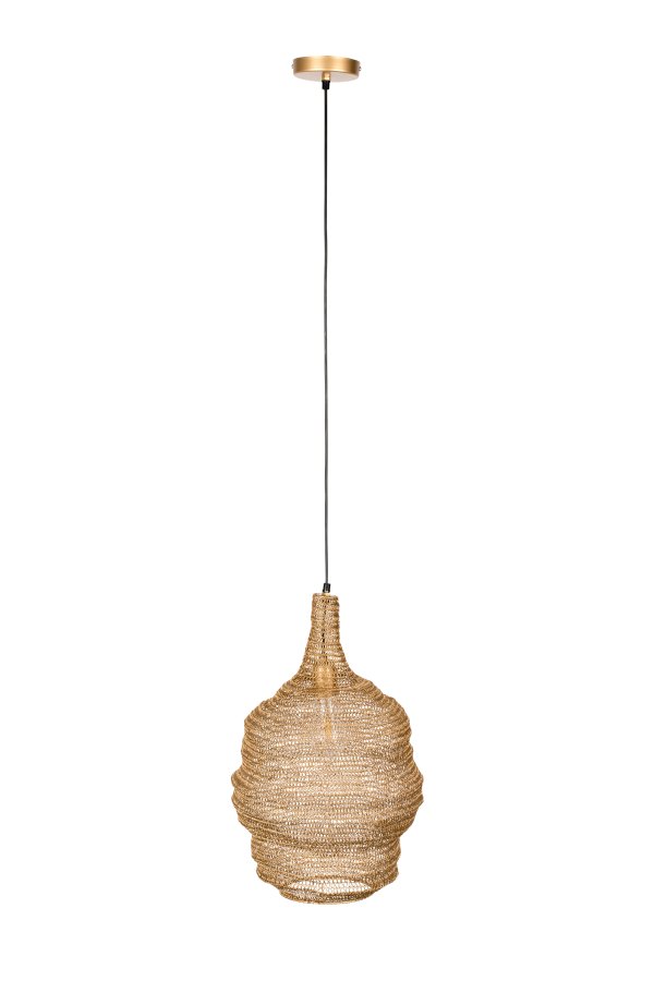 WHITE LABEL LIVING Lena M taklampe - messingjern