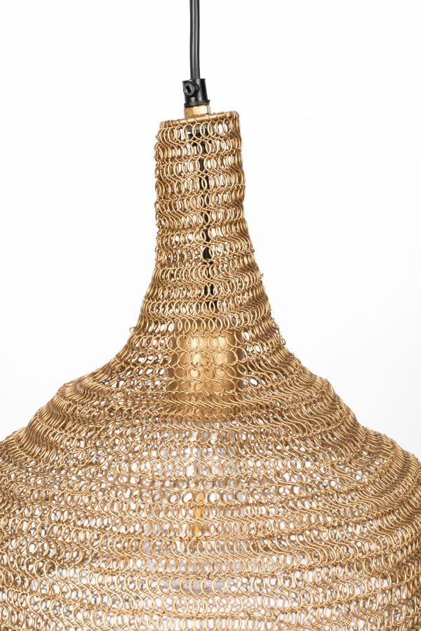 WHITE LABEL LIVING Lena M taklampe - messingjern