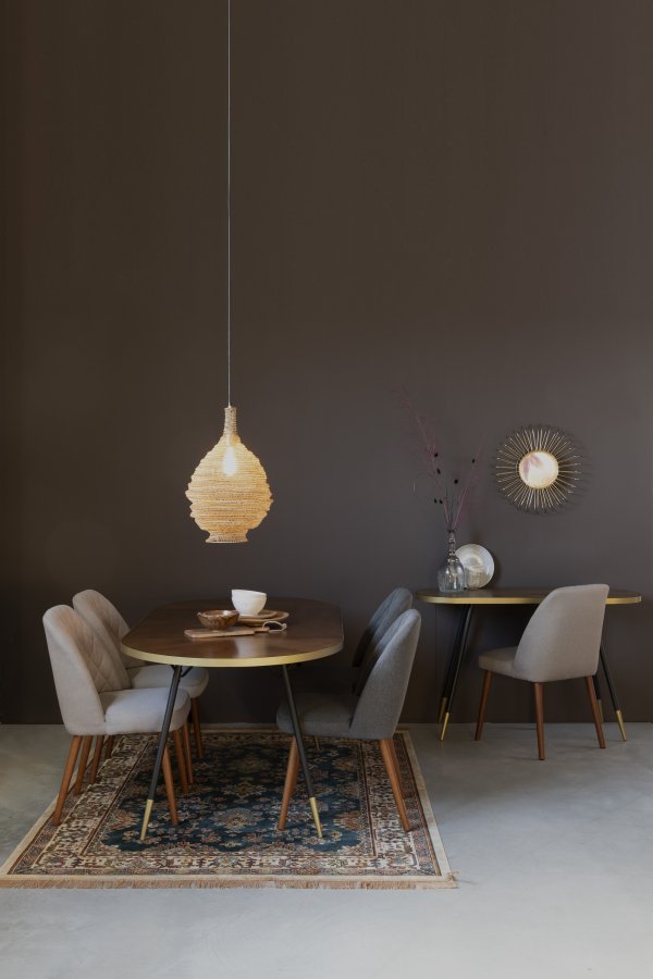 WHITE LABEL LIVING Lena M taklampe - messingjern