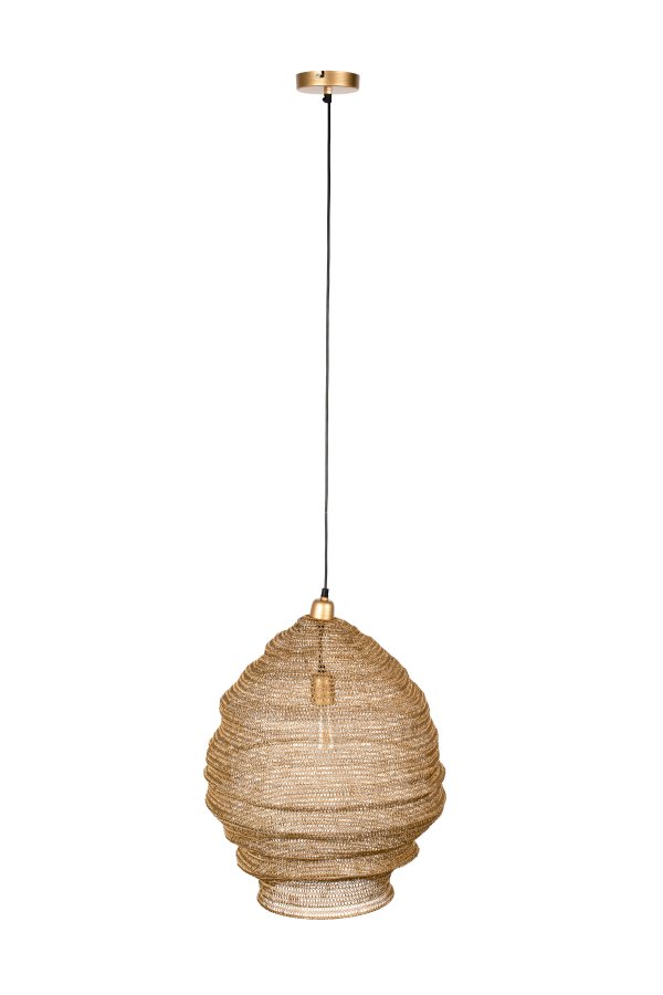 WHITE LABEL LIVING Lena L taklampe - messingjern