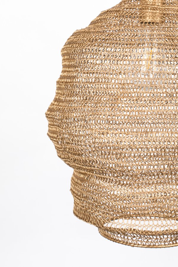 WHITE LABEL LIVING Lena L taklampe - messingjern