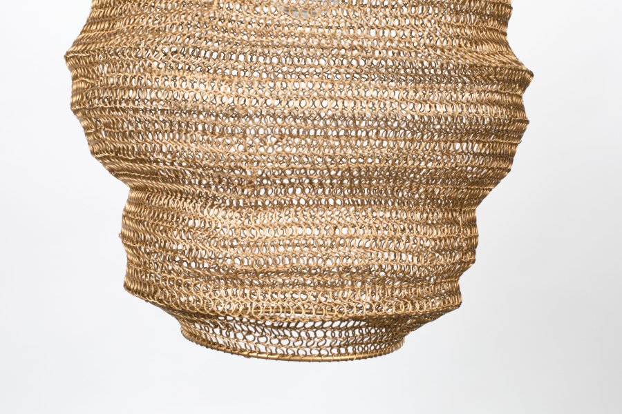 WHITE LABEL LIVING Lena L taklampe - messingjern