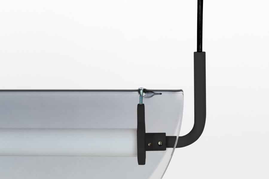 ZUIVER Rani taklampe - rkt glass og jern