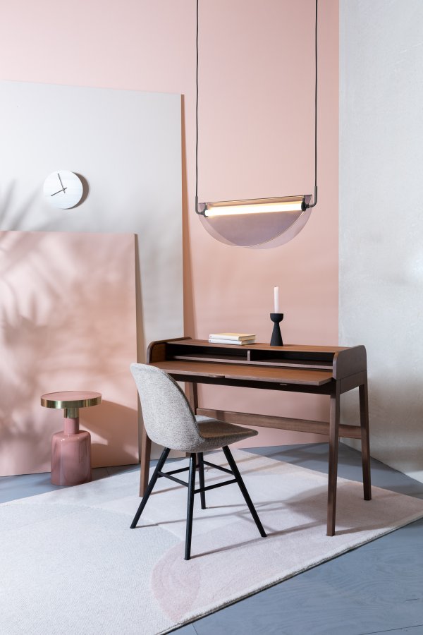 ZUIVER Rani taklampe - rkt glass og jern