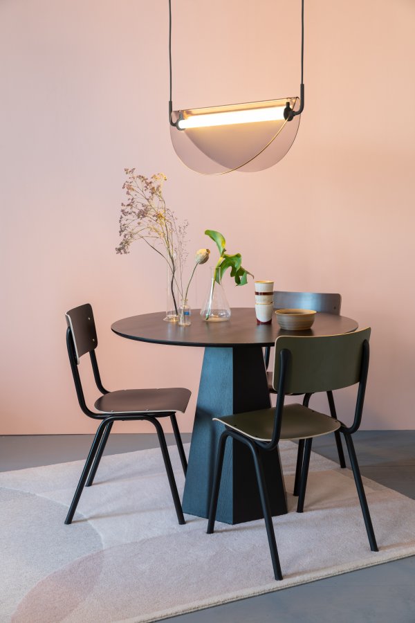 ZUIVER Rani taklampe - rkt glass og jern