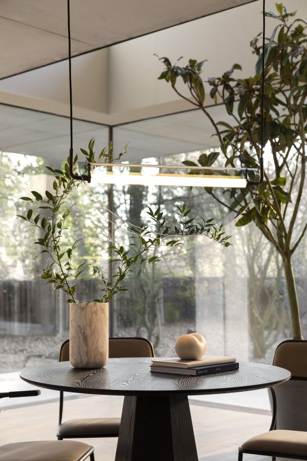 ZUIVER Rani taklampe - rkt glass og jern