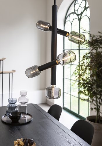 ZUIVER Hawk taklampe, Hy - svart jern