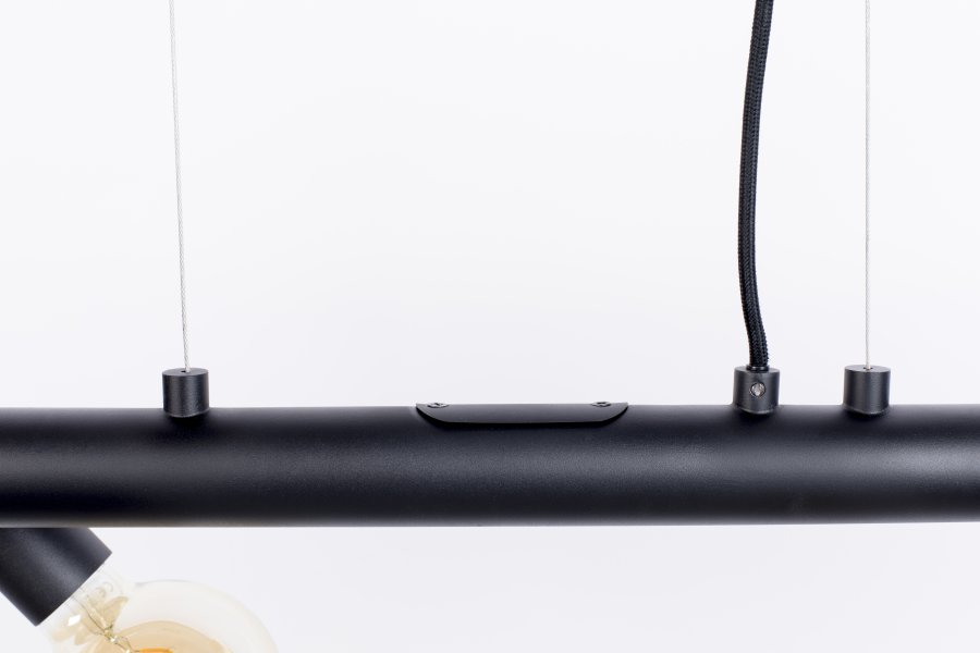 ZUIVER Hawk taklampe, Wide - svart jern