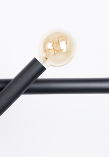 ZUIVER Hawk taklampe, Wide - svart jern