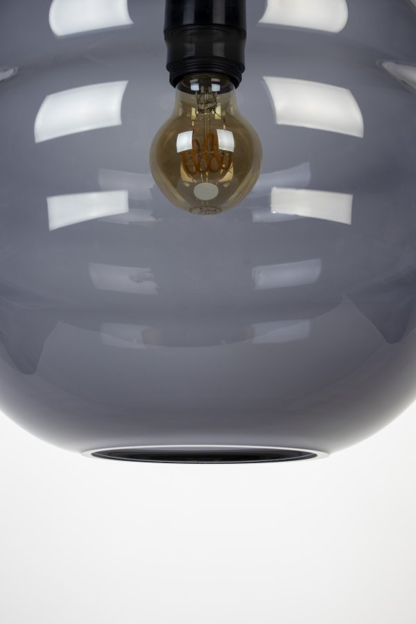 WHITE LABEL LIVING Lauren L taklampe - grtt glass