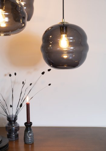 WHITE LABEL LIVING Lauren L taklampe - grtt glass