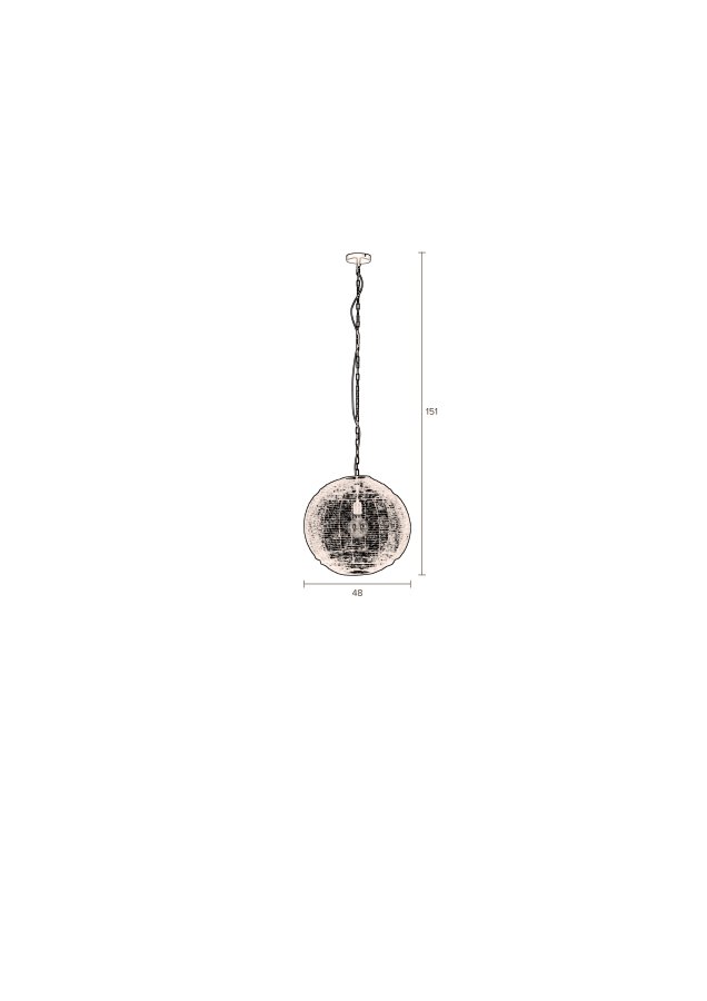 DUTCHBONE pendellampe Meezan Sand Grey M